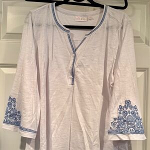 Kim Gravel knit tunic 1x